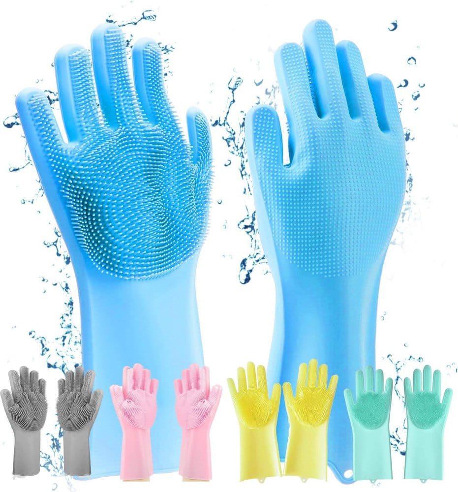 2pcs – Silicone Washing Gloves